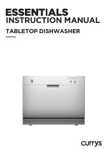 Manual Currys Essentials CDWTT13 Dishwasher