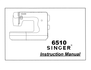 Manual Singer 6510 Sewing Machine