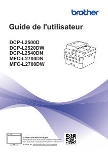 Mode d’emploi Brother DCP-L2500D Imprimante multifonction