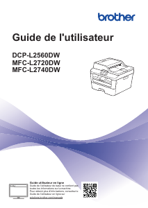 Mode d’emploi Brother DCP-L2560DW Imprimante multifonction