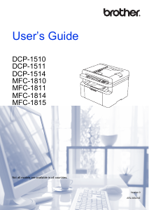 Manual Brother MFC-1810 Multifunctional Printer