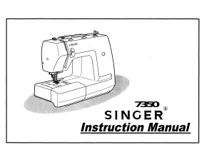 Manual de uso Singer 7350 Máquina de coser