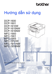 Hướng dẫn sử dụng Brother MFC-1901 Máy in đa chức năng