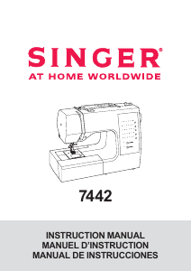 Manuale Singer 7442 Macchina per cucire