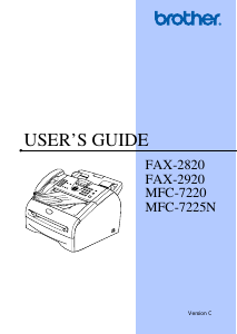 Manual Brother MFC-7220 Multifunctional Printer