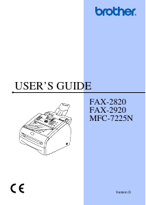 Manual Brother MFC-7225N Multifunctional Printer