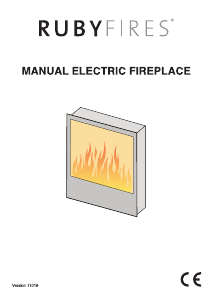 Bedienungsanleitung RubyFires Trivero 70 Elektrokamin
