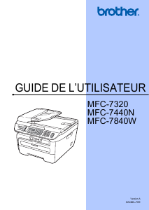 Mode d’emploi Brother MFC-7320 Imprimante multifonction