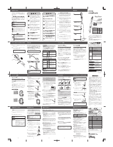 説明書 フィリップス HX6520 Sonicare EasyClean 電動歯ブラシ