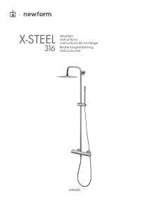 Manuale Newform 69650X X-Steel 316 Soffione doccia