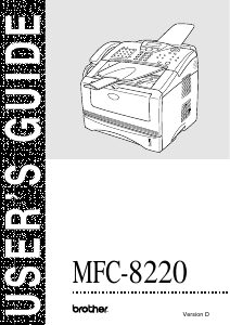 Manual Brother MFC-8220 Multifunctional Printer