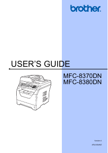 Manual Brother MFC-8370DN Multifunctional Printer