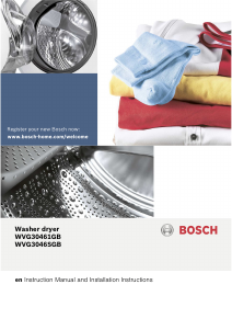 Manual Bosch WVG30461GB Washer-Dryer