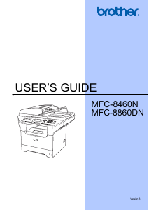 Manual Brother MFC-8460N Multifunctional Printer