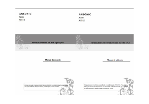 Manual de uso Ansonic AI 812 Aire acondicionado