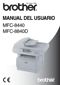 Manual de uso Brother MFC-8840DN Impresora multifunción