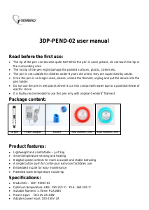 Handleiding Gembird 3DP-PEND-02 3D Pen