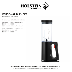 Manual Holstein HH-0914902RM-1 Blender