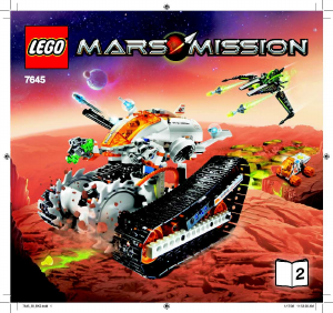 Mode d’emploi Lego set 7645 Mars Mission MT-61 Tank à cristaux