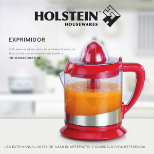 Manual de uso Holstein HH-09040006R-M Exprimidor de cítricos