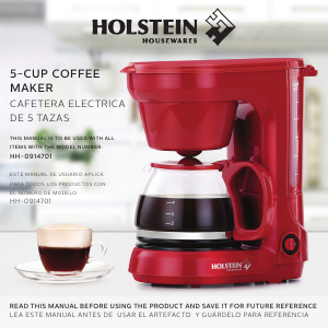 Manual de uso Holstein HH-0914701I Máquina de café