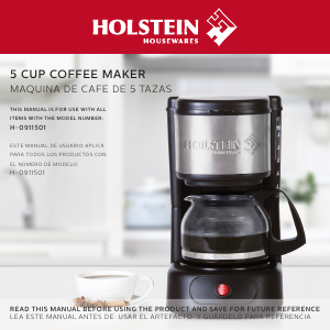 Manual Holstein HH-0911501R-M Coffee Machine