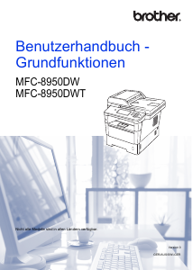 Bedienungsanleitung Brother MFC-8950DWT Multifunktionsdrucker