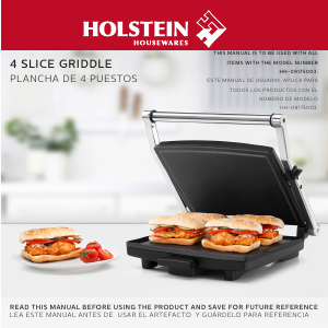 Manual Holstein HH-09175004 Contact Grill