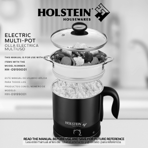 Manual de uso Holstein HH-09199001RM Olla multi-cocción