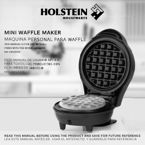 Manual Holstein HH-09125016B Waffle Maker