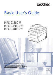 Manual Brother MFC-9330CDW Multifunctional Printer