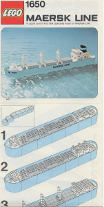 Bedienungsanleitung Lego set 1650 Maersk Containerschiff