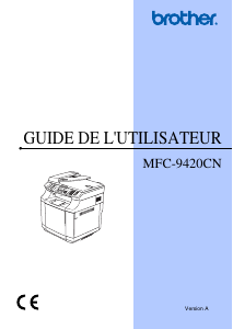 Mode d’emploi Brother MFC-9420CN Imprimante multifonction