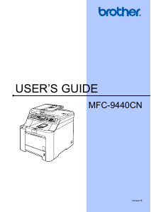 Manual Brother MFC-9440CN Multifunctional Printer