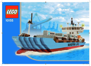 Bedienungsanleitung Lego set 10155 Maersk Frachtschiff