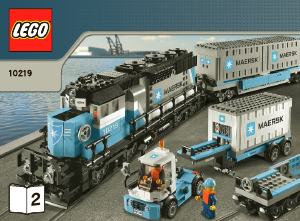 Manuale Lego set 10219 Maersk Treno