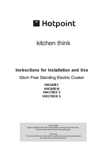 Handleiding Hotpoint HW170EK S Fornuis