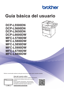 Manual de uso Brother MFC-L5800DW Impresora multifunción