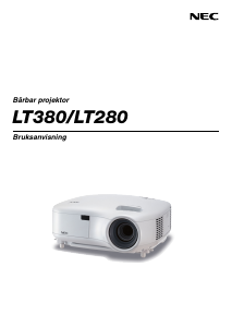 Bruksanvisning NEC LT380 Projektor