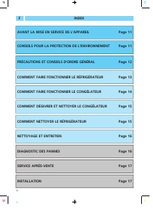 Mode d’emploi Ignis DPA 262 R/H Réfrigérateur combiné