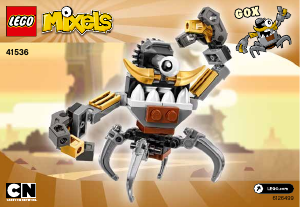 Brugsanvisning Lego set 41536 Mixels Gox