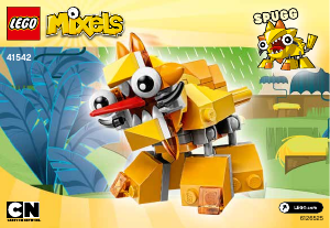 Hướng dẫn sử dụng Lego set 41542 Mixels Spugg