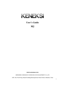 Посібник Keneksi M2 Мобільний телефон