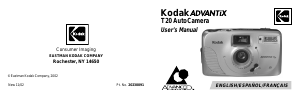 Manual de uso Kodak Advantix T20 Cámara