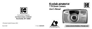 Mode d’emploi Kodak Advantix T70 Camera