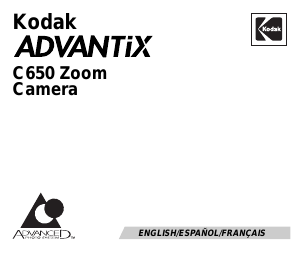 Manual de uso Kodak Advantix C650 Cámara