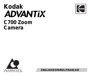 Manual Kodak Advantix C700 Camera