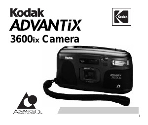 Manual Kodak Advantix 3600ix Camera