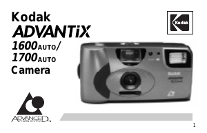 Handleiding Kodak Advantix 1600 Camera