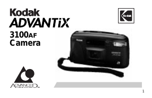 Manual Kodak Advantix 3100AF Camera